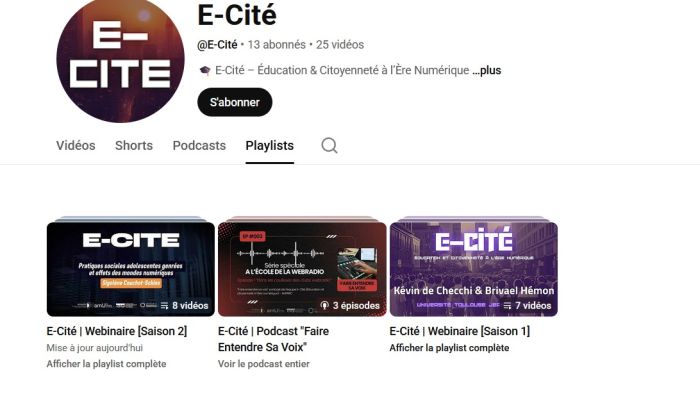 Cycle de Rencontres Éducation et Citoyenneté à l’Ère numérique (E-Cité)