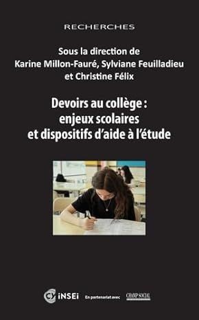 Devoirs au collège : enjeux scolaires et dispositifs d’aide à l’étude