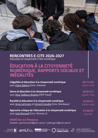 Cycle de Rencontres Éducation et Citoyenneté à l’Ère numérique (E-Cité)