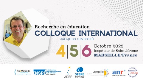 Colloque international "recherche en éducation"