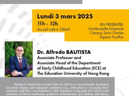Les actualités de la recherche, conférence Alfredo BAUTISTA