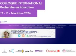 Colloque international "recherche en éducation"