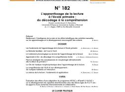 Les fondements de l'apprentissage de la lecture à l'école primaire
