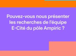Equipe pilote E-Cité, Éducation et Citoyenneté à l’Ère numérique - Présentation